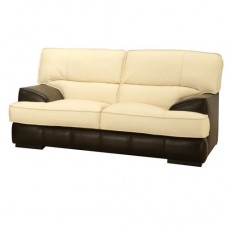Bicolour 2-seater sofa